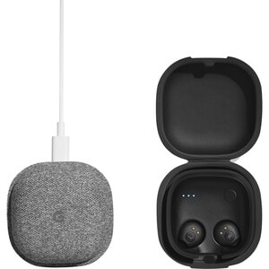 Google Pixel Buds GA00205 Earset - Stereo - Wireless - Bluetooth - Earbud, Behind-the-neck - Binaural - In-ear - Black