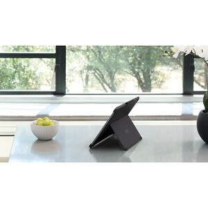 Logitech Slim Combo Keyboard/Cover Case for 26.7 cm (10.5") Apple iPad Pro Tablet - Black - Spill Resistant - Plastic, Fab