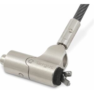 Targus DEFCON N-KL Mini Keyed Cable Lock - TAA Compliant - Keyed Lock - Black, Silver - Vinyl, Galvanized Steel - 6 ft - F