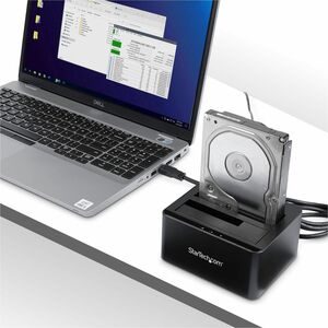 StarTech.com Laufwerk-Dock SATA/600 - USB 3.1 Typ B Host Interface - UASP-Support Extern - Schwarz - Hot-Swapping-fähige E