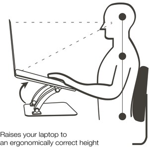 SIIG Adjustable Aluminum Laptop Stand for Macbook and PC - Up to 17" Screen Support - 13.20 lb Load Capacity - 12.60" Heig