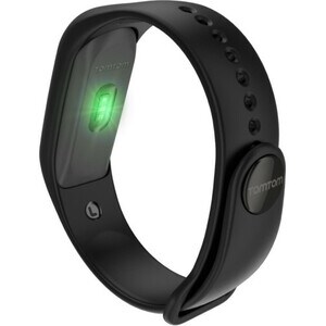 TomTom Touch Smart Band - Black, Azure Blue Body Color - Heart Rate Monitor, Accelerometer, Motion Sensor, Gyro Sensor, Op