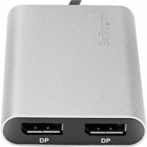 StarTech.com Thunderbolt 3 to Dual DisplayPort Adapter - 4K 60Hz Dual Monitor TB3 DisplayPort 1.2 Video Adapter - Thunderb