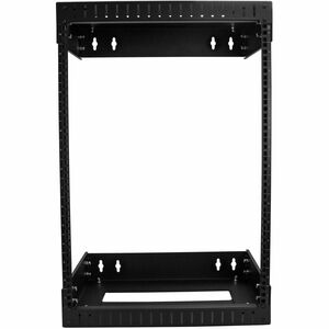 StarTech.com 2-Post 15U Heavy-Duty Wall Mount Network Rack, 19" Open Frame Server Rack with Adjustable Depth, Data Rack fo