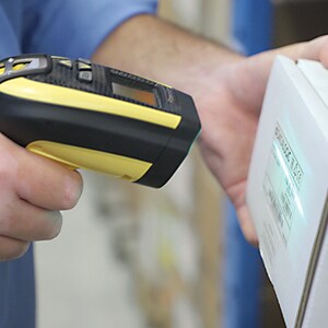 Datalogic PowerScan PM9100-433RBK10 Handheld Barcode Scanner Kit - Wireless Connectivity - Yellow, Black - 1D - Imager - ,