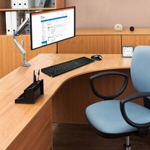 High Premium Aluminum Gas Spring Desk Mount - 13" to 32" - Single Monitor - Max load 19.8Ibs, VESA 75x75/100x100mm - Easil