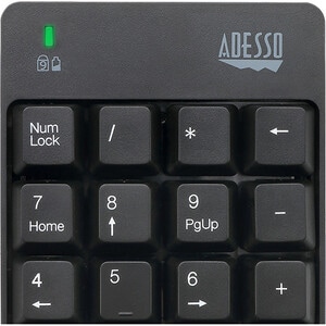 Adesso Wireless Spill Resistant 18-Key Numeric Keypad - Wireless Connectivity - RF - 30 ft - 2.40 GHz - USB Interface - 18