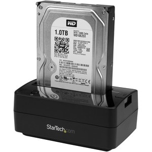 StarTech.com Drive Dock SATA/600 - USB 3.1 Type B, eSATA Host Interface - UASP Support External - Black - Hot Swappable Ba