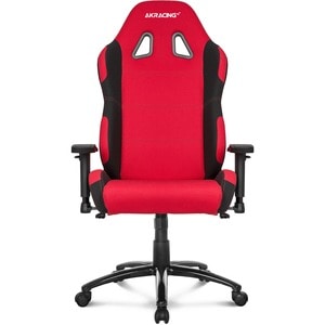 AKRacing Core Series EX-Wide Gaming Chair - For Gaming - Metal, Aluminum, Steel, Polyester, Fabric, Nylon - Red, Black