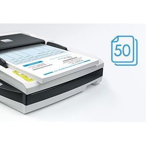 Plustek SmartOffice PL4080 Einzugsscanner - 600 dpi Optische Auflösung - 48-bit Farbtiefe - 16-bit Graustufen - USB