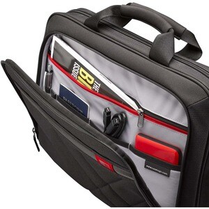 Case Logic DLC-115 Carrying Case for 10.1" to 15.6" Notebook - Black - Anti-slip Shoulder Strap - Polyester Body - Shoulde