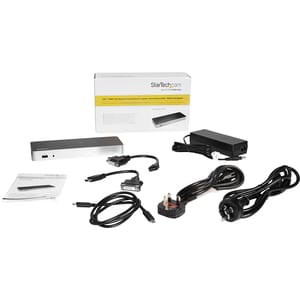 StarTech.com USB C Dockingstation für Zwei Monitore mit 60 W PD für Windows Laptops, USB C auf HDMI/DVI Dock, Thunderbolt 