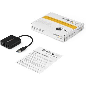 StarTech.com USB to Fiber Optic Converter - 1000Base-SX SC - USB 3.0 to Gigabit Ethernet Network Adapter - 550m MM - Windo