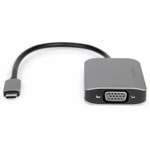 Rocstor Premium USB-C to HDMI & VGA Dual Port Adapter - HDMI 4K @30Hz, VGA 1080p - USB Type- C to 1x HDMI & 1x VGA - 2-Por