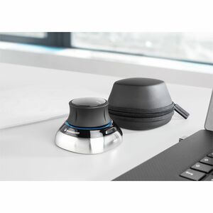 Dispositif d'Entrée 3D 3Dconnexion SpaceMouse - Fréquence radio - USB - 2 Boutons programmables - Noir, Argenté - Câble/sa