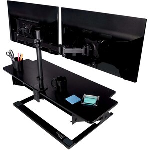 3M Clamp Mount for Monitor - Black - Height Adjustable - 2 Display(s) Supported - 28.5" Screen Support - 40 lb Load Capaci