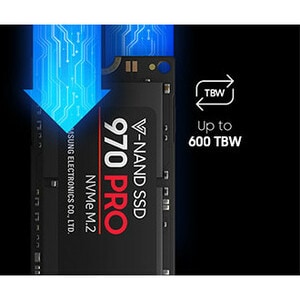 Samsung 970 PRO MZ-V7P512E 512 GB Solid State Drive - M.2 2280 Internal - PCI Express (PCI Express 3.0 x4) - 3500 MB/s Max