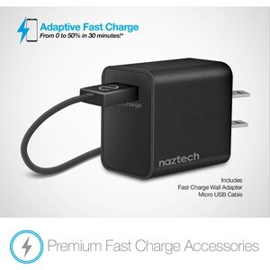 Hypercel Power Pad Qi Wireless Fast Charger - 5 V DC, 9 V DC Input - 5 V DC, 9 V DC Output - Input connectors: USB CHARGIN