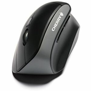 CHERRY MW 4500 Ergonomic Wireless Mouse - Optical - Wireless - Ergonomic - Black - USB Type A - 1200 dpi - Computer - Scro