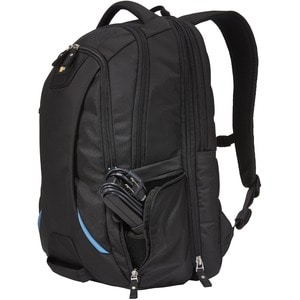 Case Logic BEBP-315 Carrying Case (Backpack) for 15.6" Notebook - Black - Polyester Body - Checkpoint Friendly - Shoulder 