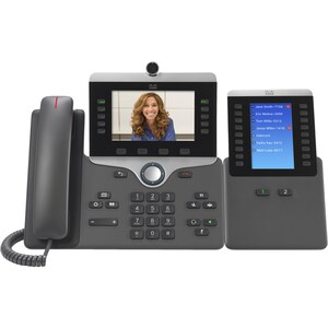 Cisco 8865 IP Phone - Corded/Cordless - Corded/Cordless - Wi-Fi, Bluetooth - Desktop, Wall Mountable - Charcoal - 5 x Tota