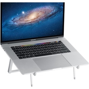 Rain Design mBar Pro + Plus Foldable Laptop Stand - Silver - Take it easy. Designed to let you work comfortably, on the go