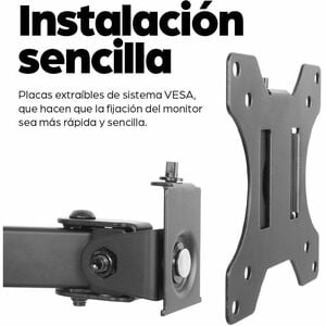Manhattan Dual Desk Mount for TV & Monitors (Full Motion), For screens 10" to 27", Clamp Assembly, VESA compatibility: 75x