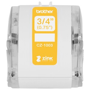Brother CZ-1003 Multipurpose Label - 19.05 mm Width - Zero Ink (ZINK) - 1