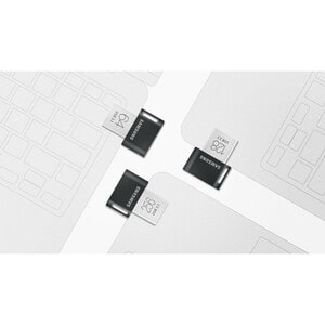 Samsung USB 3.1 Flash Drive FIT Plus 128GB - 128 GB - USB 3.1 Type A - Gunmetal Gray - 5 Year Warranty