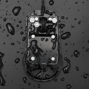 Adesso iMouse W4 Waterproof Antimicrobial Optical Mouse - Optical - Cable - Black - USB - 1000 dpi - Scroll Wheel - 3 Butt