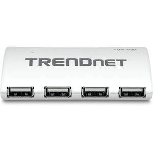 TRENDnet USB 2.0 7-Port High Speed Hub with 5V/2A Power Adapter, Up to 480 Mbps USB 2.0 connection Speeds, TU2-700 - High 