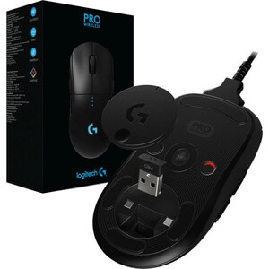 Logitech PRO Gaming-Maus - Wi-Fi - USB - Optisch - Kabel/Drahtlos - 16000 dpi Auflösung - Symmetrisch
