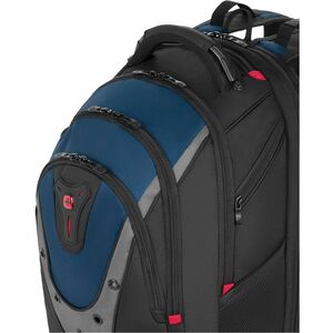 Wenger IBEX 27316060 Carrying Case (Backpack) for 17" Notebook - Blue, Gray, Black - Shock Absorbing Shoulder Strap, Drop 