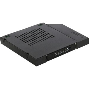 Icy Dock ToughArmor MB411SPO-1B Drive Bay Adapter for 5.25" - Serial ATA/600 Host Interface Internal - Black - 1 x HDD Sup