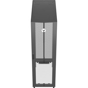 Vertiv VR Rack - 42U Server Rack Enclosure| 600x1200mm| 19-inch Cabinet (VR3300) - 2000x600x1200mm (HxWxD)| 77% perforated