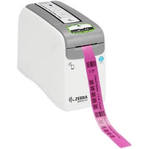 Zebra ZD510-HC Direct Thermal Printer - Monochrome - Portable - Wristband Print - USB - Bluetooth - Wireless LAN - 558 mm 