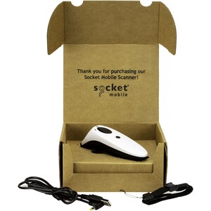 Socket Mobile SocketScan S740 Handheld Barcode Scanner - Wireless Connectivity - White, Black - 495.30 mm Scan Distance - 