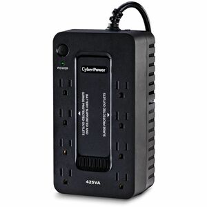 CyberPower ST425 Standby UPS Systems - 425VA/260W, 120 VAC, NEMA 5-15P, Compact, 8 Outlets, $75000 CEG, 3YR Warranty