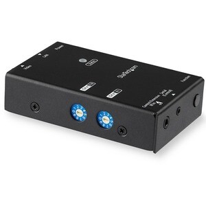 StarTech.com Video Extender Receiver - Wired - TAA Compliant - 1 Output Device - 100 m Range - 1 x Network (RJ-45) - 1 x U