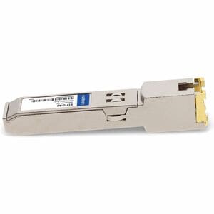 AddOn SFP (mini-GBIC) - 1 x RJ-45 10/100/1000Base-TX LAN - 1 - TAA Compliant - For Data Networking - Twisted PairGigabit E