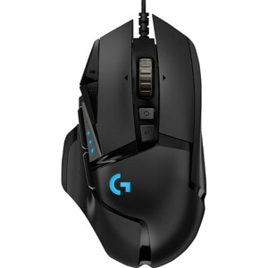 Logitech HERO G502 Gaming Mouse - USB - Optical - 11 Button(s) - Black - Cable - 16000 dpi - Scroll Wheel - Right-handed