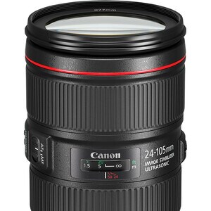 Canon - 24 mm to 105 mmf/4 - Zoom Lens - Designed for Digital Camera - 77 mm Attachment - 0.24x Magnification - 4.4x Optic