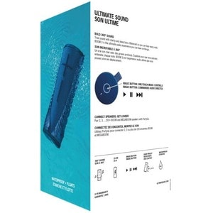 Ultimate Ears BOOM 3 Portable Bluetooth Speaker System - Lagoon Blue - Battery Rechargeable - USB