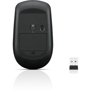 Lenovo 400 Mouse - USB Tipo A - Óptico - 3 Botón(es) - Negro - Inalámbrico - 2.40GHz - 1200 dpi - Rueda de desplazamiento 