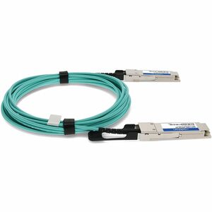 AddOn 5 m Fibre Optic Network Cable - 1.0 - TAA Compliant - Cable for Network Device - First End: 1 x QSFP+ Network - Seco