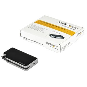 StarTech.com USB C Multiport Video Adapter - 4K 60Hz UHD Portable 5-in-1 USB Type C to HDMI 2.0, mDP, VGA or DVI, PD 3.0, 