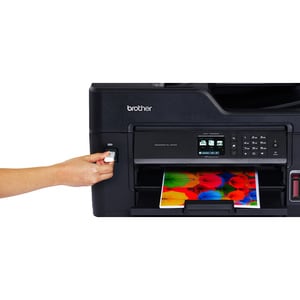Impresora de inyección de tinta multifunción Brother MFC-T4500DW Inalámbrico - Color - Copiadora/Fax/Impresora/Escáner - 3