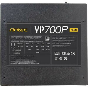 Fuente de alimentación Antec VALUE POWER VP700P PLUS ATX12V/EPS12V - 700 W - Interno - 230 V AC Entrada - 3,3 V CC a 20 A,
