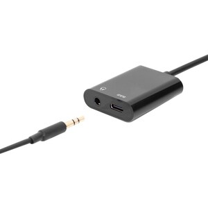 Digitus 20 cm Mini-Phone/USB Audio/Power/Datentransfer-Kabel für Tablet, Lautsprecher, Smartphone, Headset, Notebook, Kopf