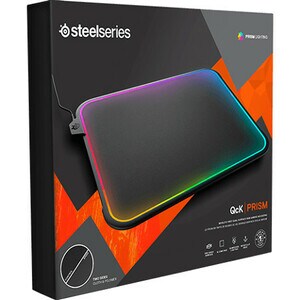 SteelSeries QcK Prism Gaming Mouse Pad - Textured - 8.7 mm x 292.4 mm x 356.7 mm Dimension - Silicon, Rubber - Anti-slip
